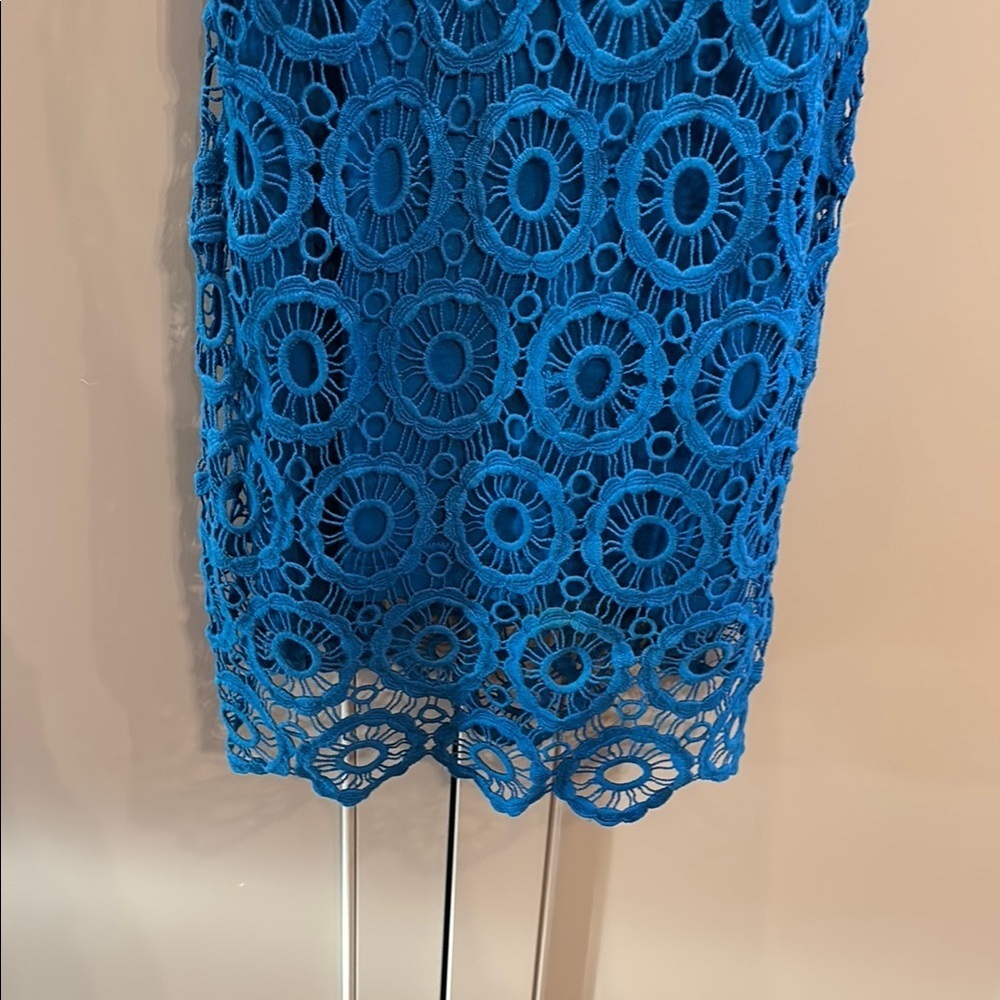 Jack blue crocheted dress sz 4 - Picture 2 of 6
